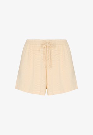 Hunkemöller, HUNKEMÖLLER PYJAMA SHORT STRIPED JERSEY - Nachtwäsche Hose - yellow