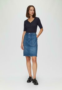 s.Oliver Jupe en jean - blau