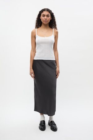 ELENA SKIRT - Kokerrok - asphalt
