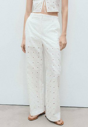 Mango Stoffhose - white