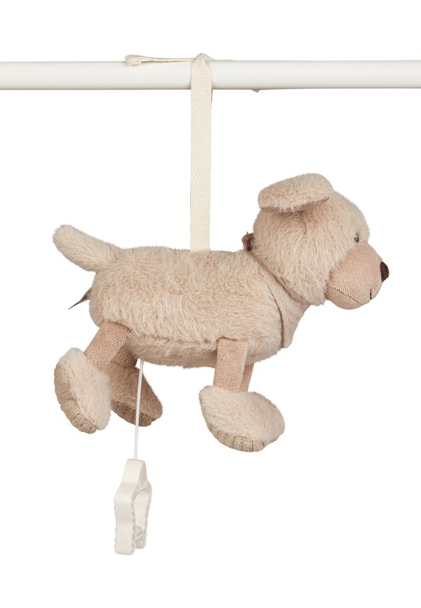 HUND LUCKY – Spieluhr – naturbraun
