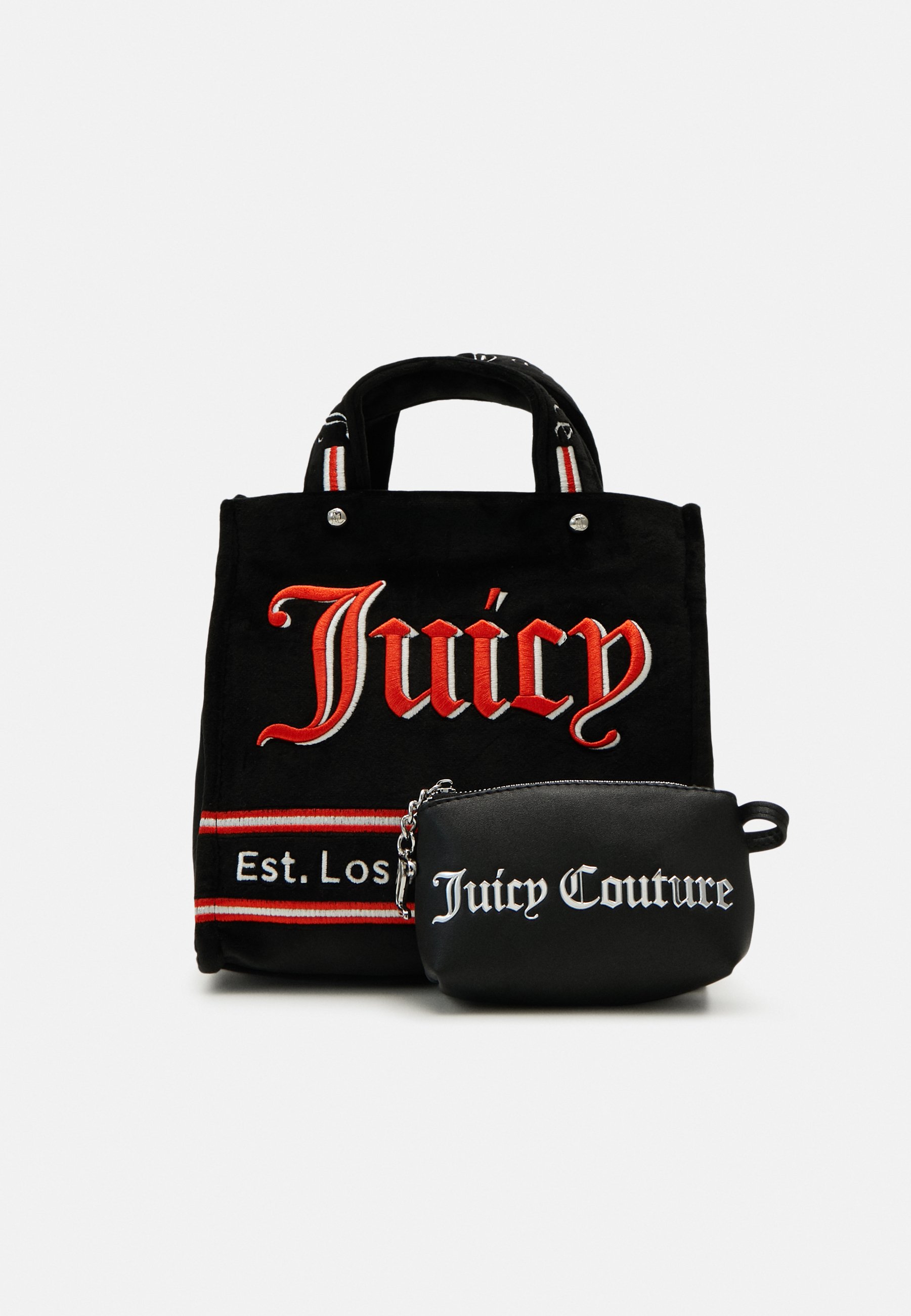 Juicy Couture IRIS BAG - Handbag - black/mandarin/black