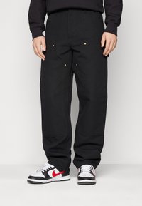 Carhartt WIP DOUBLE KNEE PANT - Broek - black rigid