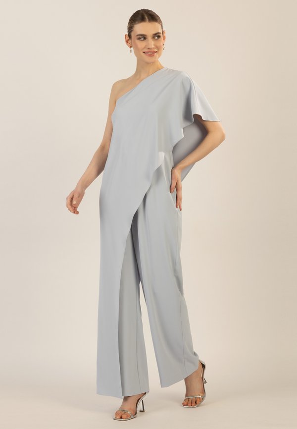 ONE-SHOULDER OVERALL - Jumpsuit - hellblau