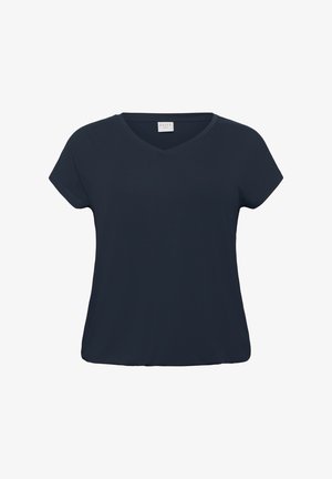 Kaffe Curve, KCJENA V-NECK - T-Shirt basic - midnight marine