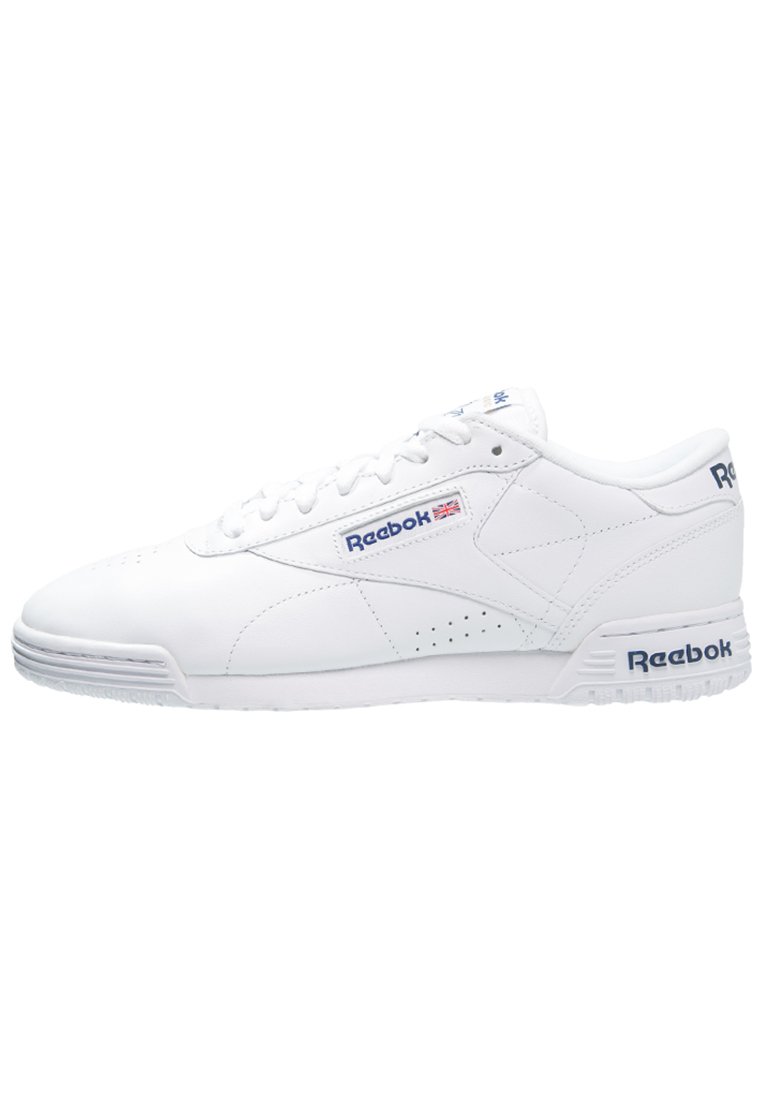 Reebok Classic Exofit Lo Clean Logo Shoes Sneaker Low White Royal Blue Weiss Zalando De