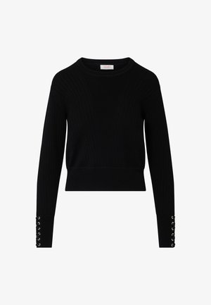 LIU JO, LIU JO PULLOVER MIT SCHNÜRUNGEN - Pullover - black