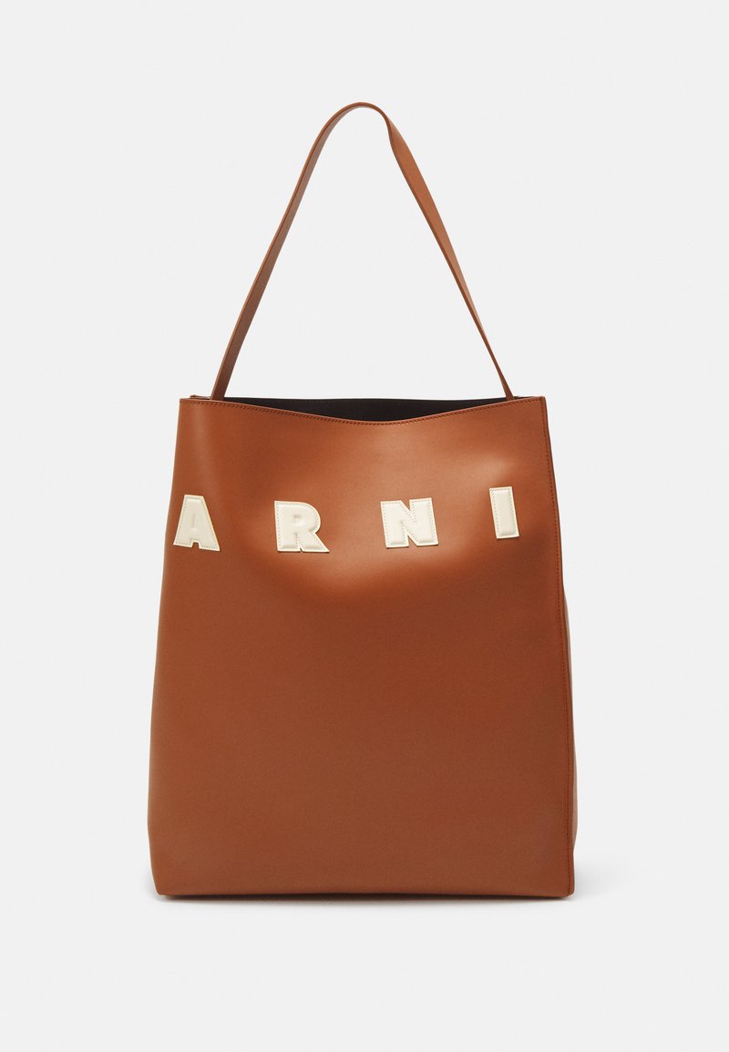 Marni MUSEO HOBO LARGE UNISEX - Tote bag - moca/ivory/brown - Zalando.ie