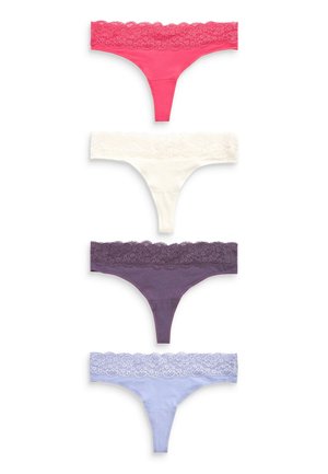 Next MONOCHROME FOUR PACK  - Tanga - pink purple cream