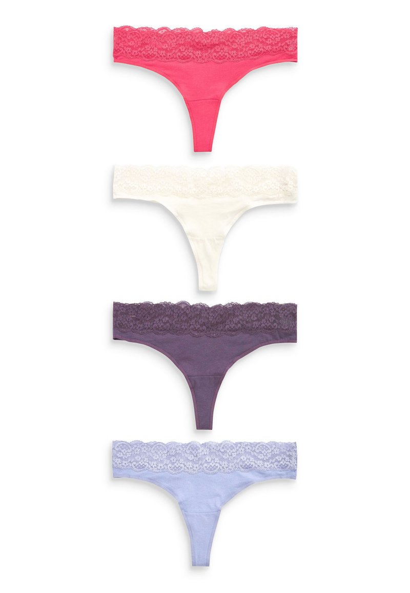 Next MONOCHROME KNICKERS FOUR PACK - String - pink purple cream