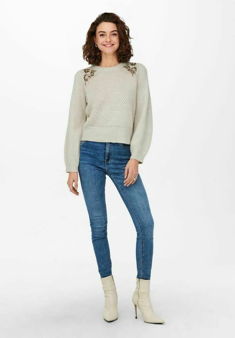Damen Strickjacken | ONLY Strickpullover tofu/offwhite - QL67259 Damen Strickjacken | ONLY Strickpullover tofu/offwhite - QL67259