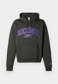 VARSITY ARCH HOODIE - Sweat à capuche - washed black