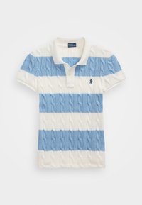 COTTON SHORT SLEEVE POLO SHIRT - Poloskjorter - white/carolina blue