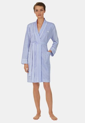 BCI COTTON KIMONO WRAP RONE - Bademantel - hellblau