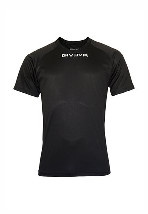 CAPO INTERLOCK SHORTSLEEVE - Print T-shirt - schwarz
