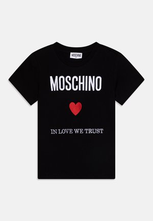 MOSCHINO UNISEX - Majica kratkih rukava s printom - black