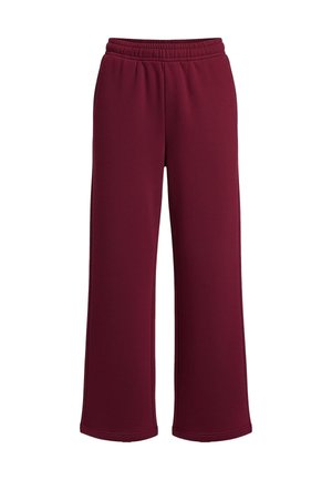 Urban Classics, LADIES FLUFFY WIDELEG TRACKPANTS - Pantalones deportivos - burgundy