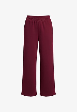 Urban Classics, LADIES FLUFFY WIDELEG TRACKPANTS - Pantalones deportivos - burgundy