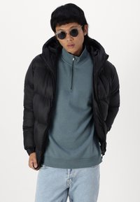 Jack & Jones JJEBRADLEY HALF ZIP NOOS - Sweater - goblin blue