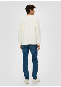 s.Oliver MIT WAFFEL STRUKTUR - Sweatshirt - ecru