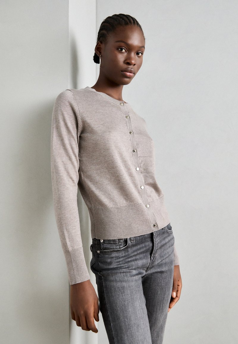 Lindex ANNA - Kardiganas - light brown melange