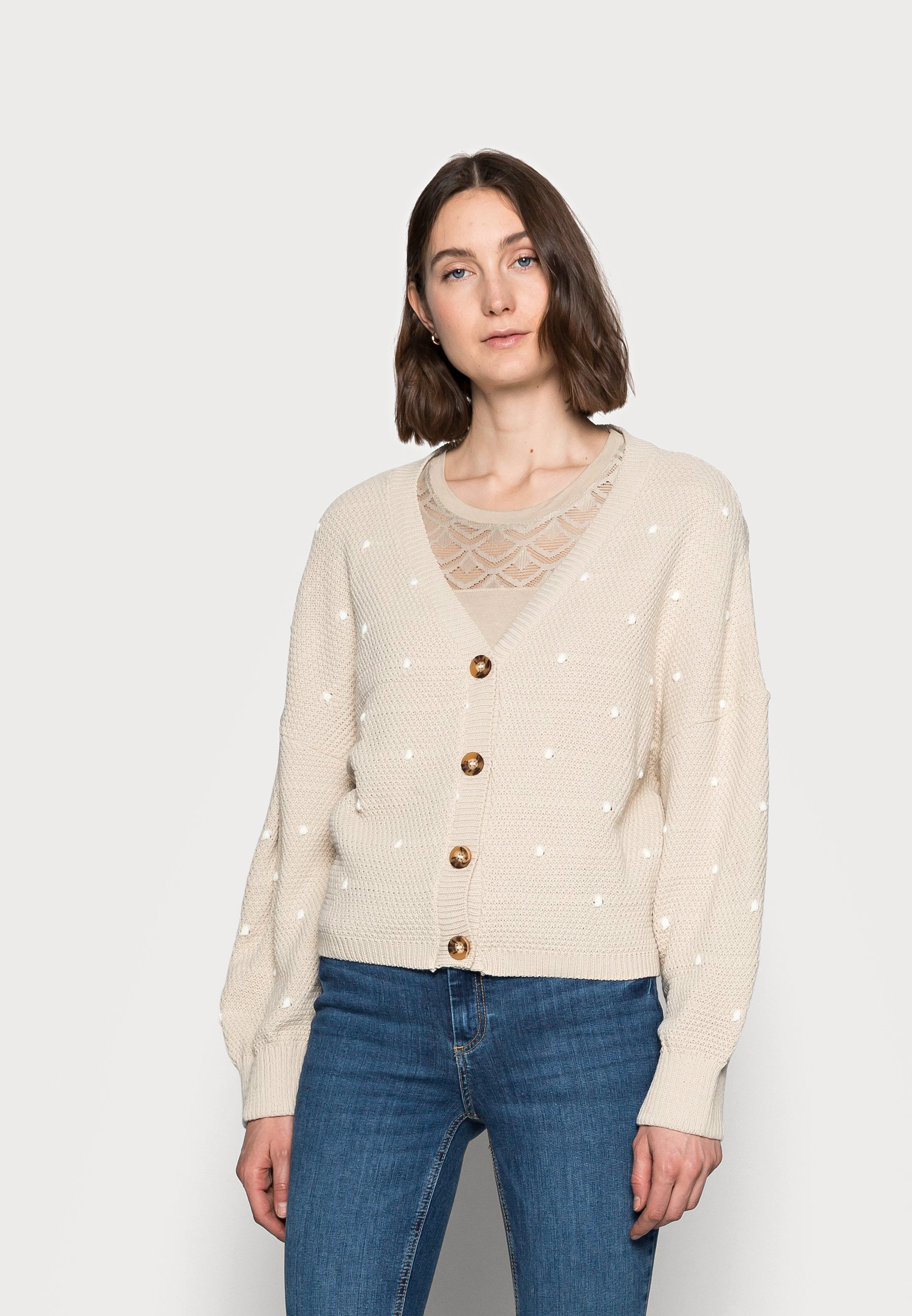 missguided balloon sleeve cardigan