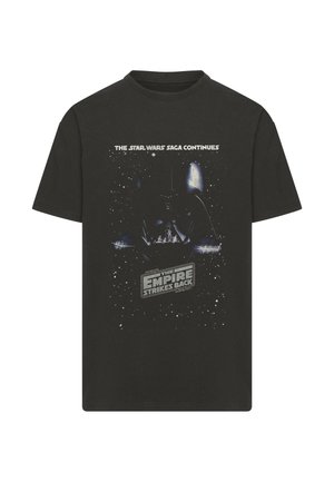 Merchcode, STAR WARS EPISODE V POSTER HEAVY OVERSIZE TEE - Print T-shirt - black