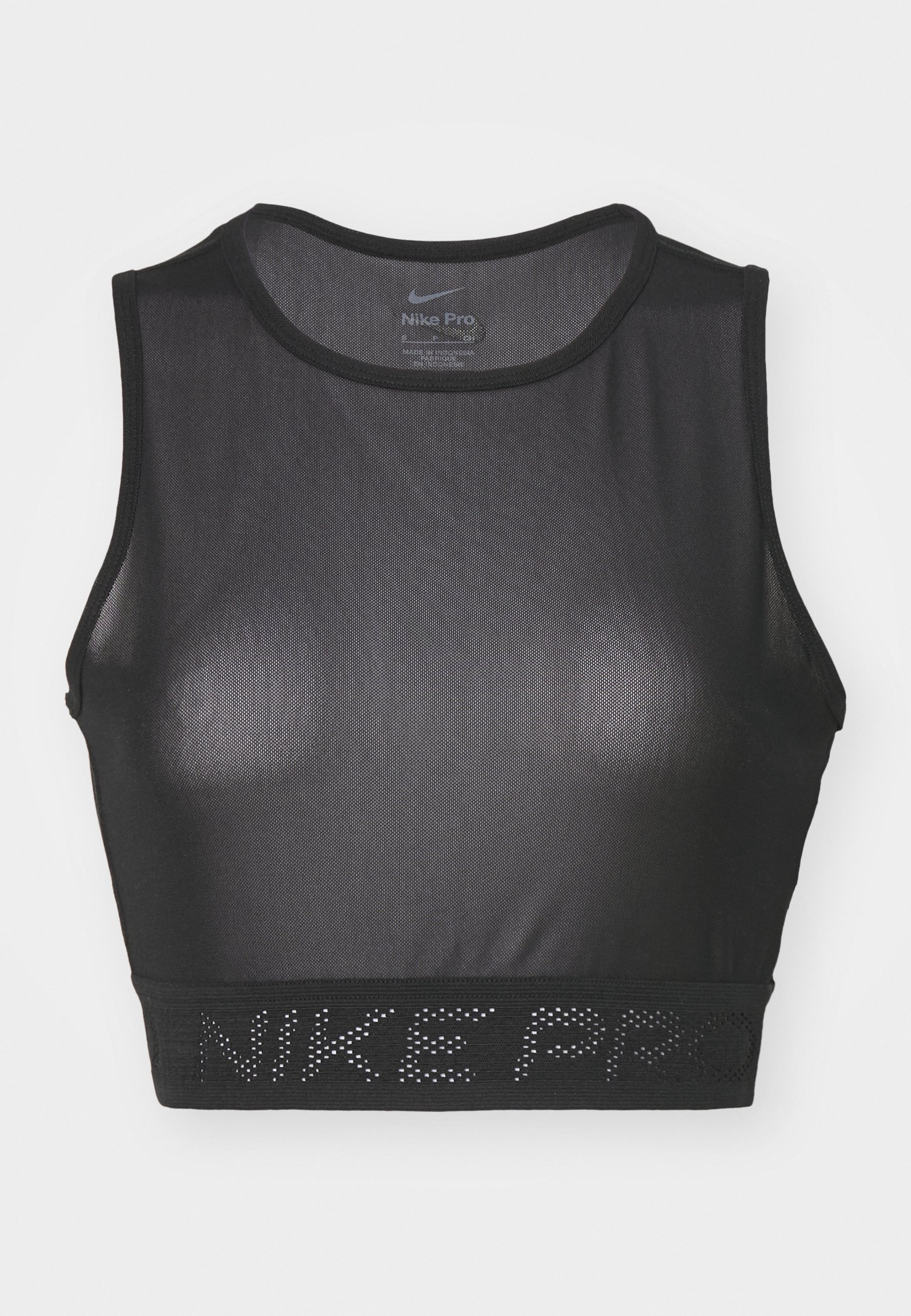 nike pro mesh crop top