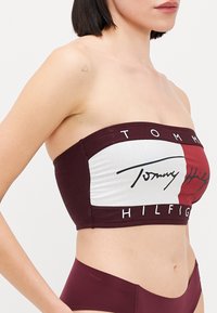Tommy Hilfiger HERITAGE BANDEAU - Stropløse & variable BH'er - deep burgundy