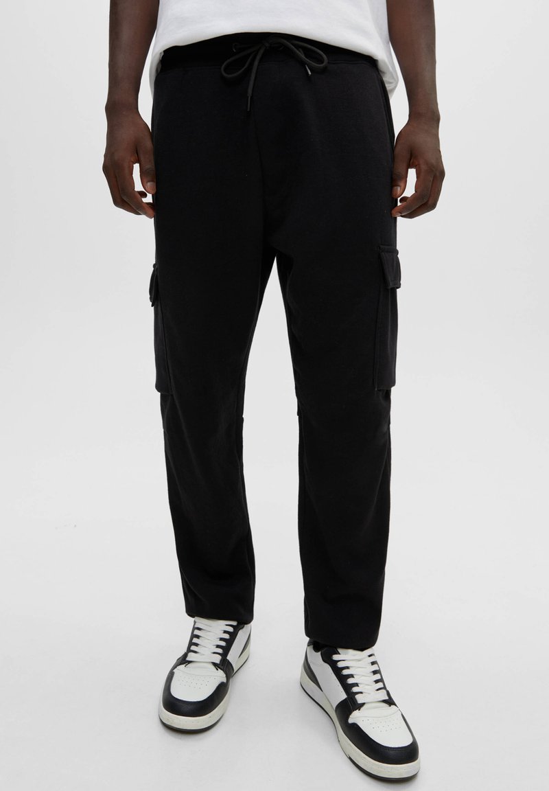 PULL&BEAR JOGGERS WITH RIBBED WAISTBAND Tracksuit bottoms mottled