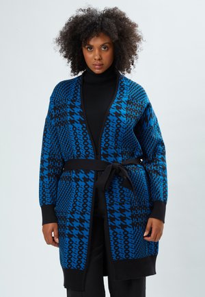 PIED DE POULE - Cardigan - blue