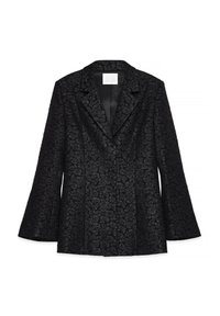 STRUCTURED - Halflange jas - black