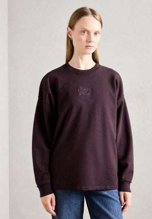 GARMENT DYE LOGO OVERSIZED  - Sweatshirt - chocolate plum