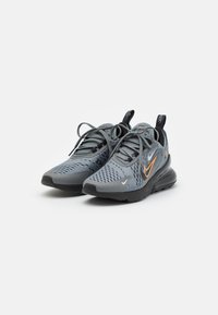 Nike Sportswear NIKE AIR MAX 270 GS - Sporta apavi - smoke grey/black/bright mandarin/med ash/light silver