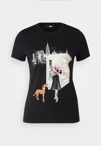 DKNY NEWSTAND - Tricou cu imprimeu - black