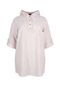 MIT KAPUZE - Blouse - wh sandshell stripe