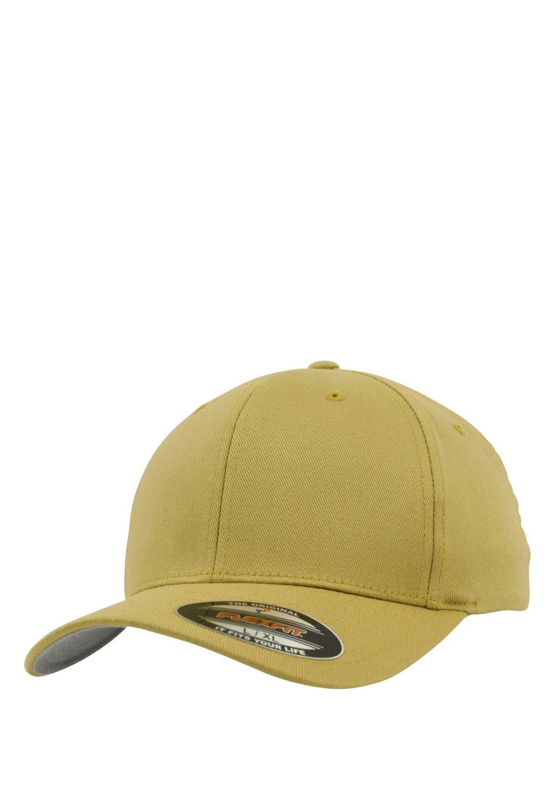 Flexfit Wooly Combed Stretch Fitted Cap – Curry Color, Athletic Shape, Moisture-Absorbent - View #6