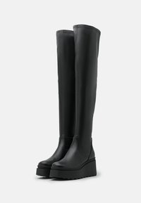 Even&Odd Wide Fit Plateaustøvler - black