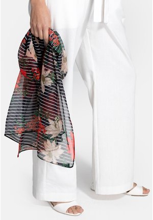 Scarf - pinstriped floral