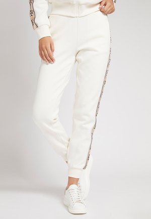 LOGO BAND - Pantaloni sportivi - weiß