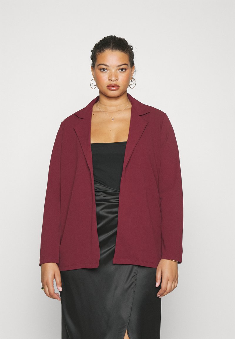 plus size burgundy jacket