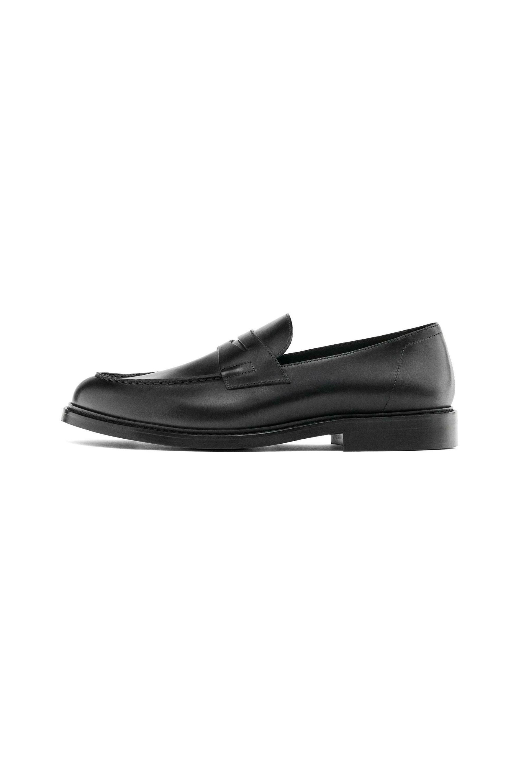 ‼️NEW‼️Massimo Dutti:Black Leather Slip on Loafers Oiled leather loafers · Black · Loafer | Massimo Dutti main image 2