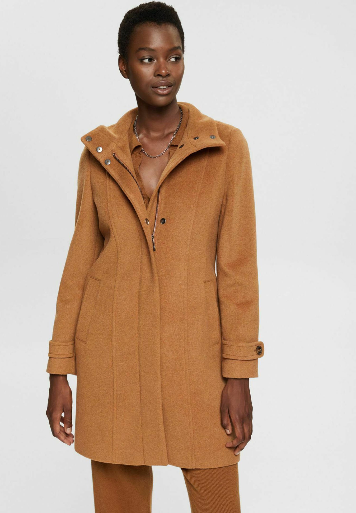 négy fizikailag Létezik manteau court femme couleur camel Viszlát
