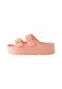 Next DOUBLE BUCKLE CHUNKYREGULAR FIT - Badsandal - apricot pink