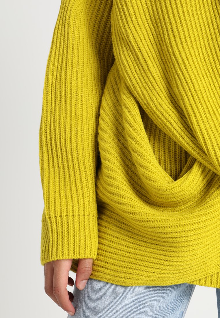 Damen Strickjacken | Urban Classics LADIES WRAPPED Strickpullover lemonmustard/gelb - MR08584 Damen Strickjacken | Urban Classics LADIES WRAPPED Strickpullover lemonmustard/gelb - MR08584