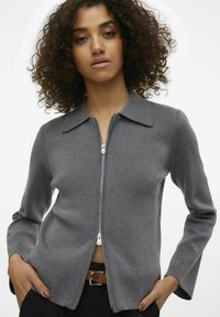 Vero Moda VMHANNA  - Kardiganas - dark grey melange