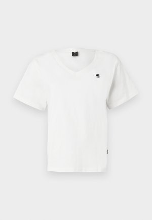 G-STAR OPEN V RELAXED - Basic T-shirt - chalk