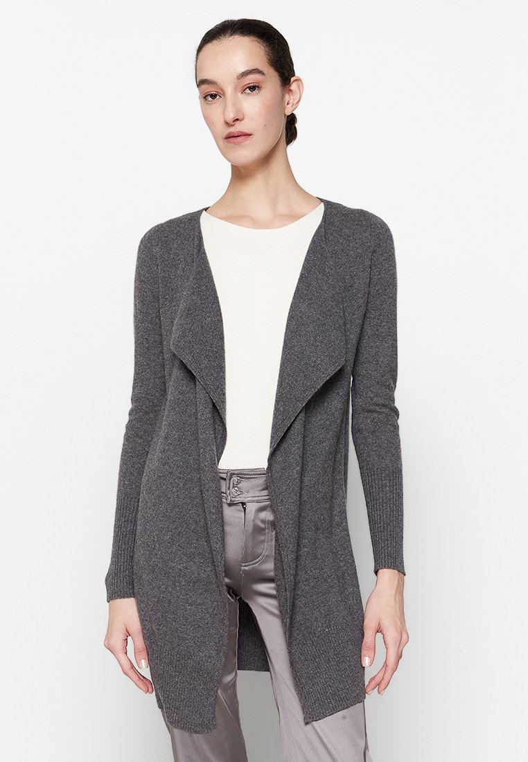 Just Cashmere Vest grijs