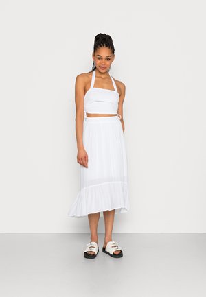 BARE CINCH HALTER MIDI - Gonna lunga - white