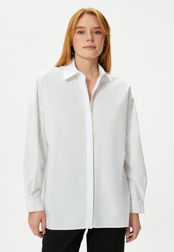 CLASSIC NECK BUTTONED LONG SLEEVE  - Hemdbluse